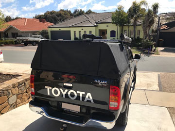 Toyota Hilux ute canopy