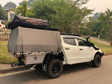 canvas ute covers Triton