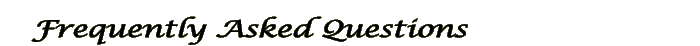 Frequently asked Questions